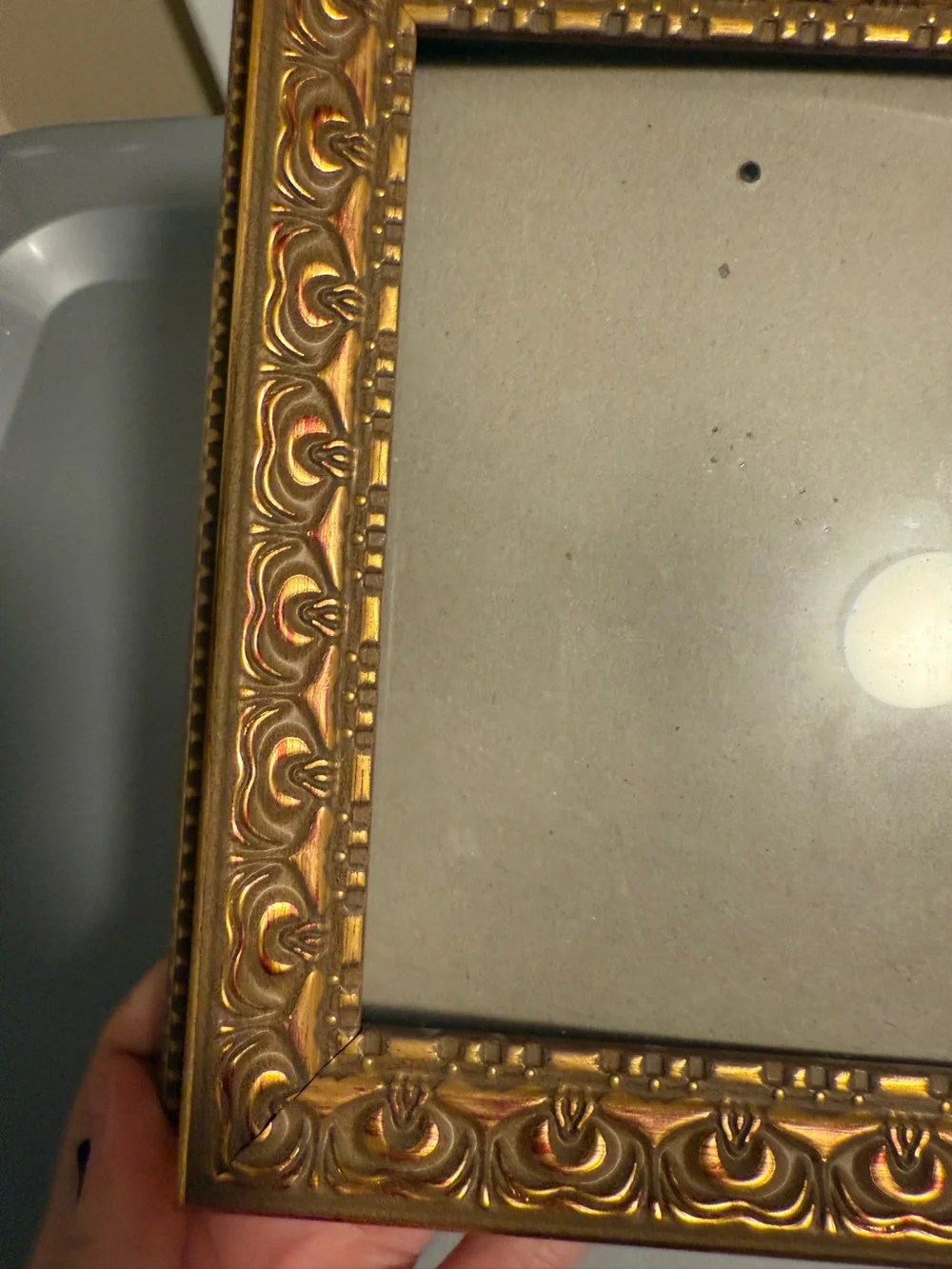 Ornate Gold Picture Frame with Glass – Vintage Style
